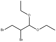 2,3-Dibromopropionaldehydediethylacetal 化学構造式