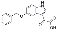 2-[5-(ベンジルオキシ)-1H-インドール-3-イル]グリオキシル酸 化学構造式