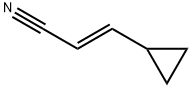 3-环丙基丙-2-烯腈,1016161-31-1,结构式