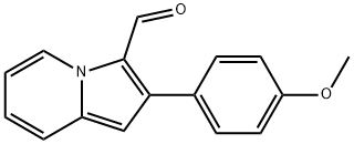 2-(4-Methoxyphenyl)indolizine-3-carboxaldehyde, 101624-26-4, 结构式