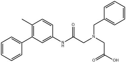 Glycine, N-benzyl-N-(6-methyl-1,1'-biphenyl-3-ylcarbamoylmethyl)-|