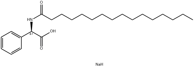N-十六酰基-D-苯基甘氨酸-钠盐,1016315-49-3,结构式