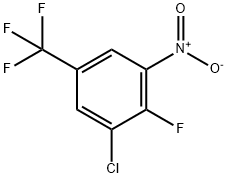 3-クロロ-4-フルオロ-5-ニトロベンゾトリフルオリド 化学構造式
