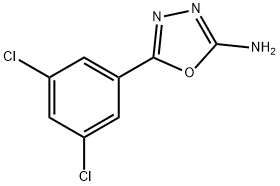 5-(3,5-二氯苯基)-1,3,4-噁二唑-2(3H)-亚胺, 1016495-77-4, 结构式