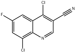 4,8-dichloro-6-fluoroquinoline-3-carbonitrile Structure