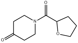 1-(TETRAHYDRO-2-FURANYLCARBONYL)-4-PIPERIDINONE 化学構造式