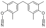 4,4'-Methylenebis(2,6-dimethylphenylcyanate) Struktur