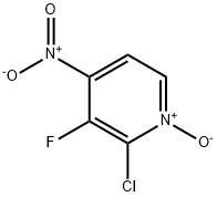 2-CHLORO-3-FLUORO-4-NITROPYRIDINE N-OXIDE Struktur