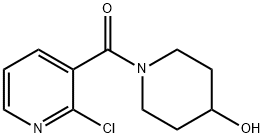 (2-氯-吡啶-3-基)-(4-羟基-哌啶-1-基)-甲酮, 1016680-50-4, 结构式
