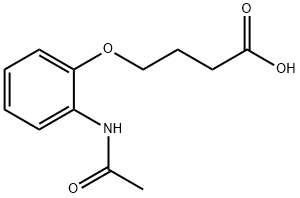 4-(2-acetamidophenoxy)butanoic acid Struktur