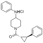 KETONE, 4-ANILINOPIPERIDINO 2-PHENYLCYCLOPROPYL, HYDROCHLORIDE Structure