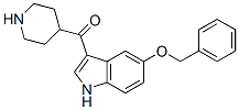 (5-phenylmethoxy-1H-indol-3-yl)-(4-piperidyl)methanone Structure