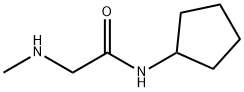 Acetamide, N-cyclopentyl-2-(methylamino)- Structure