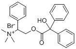 (alpha-(Hydroxymethyl)benzyl)trimethylammonium bromide benzilate Structure