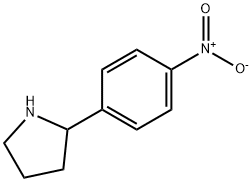 2-(4-nitrophenyl)pyrrolidine 化学構造式