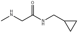ACETAMIDE, N-(CYCLOPROPYLMETHYL)-2-(METHYLAMINO)- 结构式