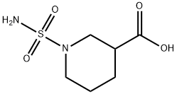 1-SULFAMOYLPIPERIDINE-3-CARBOXYLIC ACID,1016784-46-5,结构式
