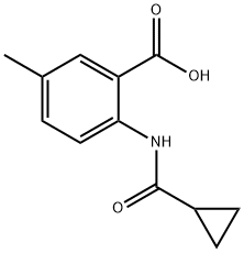 2-[(cyclopropylcarbonyl)amino]-5-methylbenzoic acid Structure