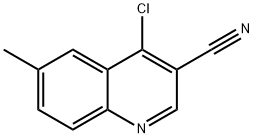 4-氯-6-甲基-喹啉-3-甲腈,1016818-79-3,结构式