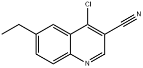 4-chloro-6-ethylquinoline-3-carbonitrile Structure