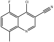 4-chloro-5-fluoro-8-methylquinoline-3-carbonitrile Structure
