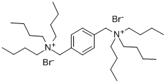 (p-Phenylenedimethylene)bis(tributylammonium bromide) Struktur