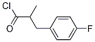 3-(4-氟苯基)-2-甲基丙酰氯 结构式