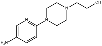2-[4-(5-Amino-2-pyridinyl)-1-piperazinyl]-1-ethanol Structure