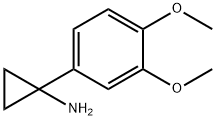 1-(3,4-二甲氧基苯基)环丙胺 结构式