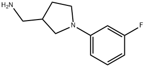1-(3-FLUOROPHENYL)-3-PYRROLIDINYL]METHANAMINE, 1017428-57-7, 结构式