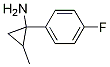 Cyclopropanamine, 1-(4-fluorophenyl)-2-methyl- 化学構造式