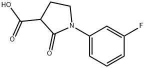 1-(3-fluorophenyl)-2-oxopyrrolidine-3-carboxylic acid Structure