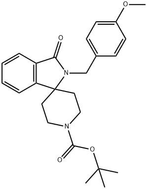 tert-butyl 2-(4-Methoxybenzyl)-3-oxospiro[isoindoline-1,4'-piperidine]-1'-carboxylate Struktur