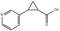 2-(吡啶-3-基)环丙烷羧酸, 1017553-74-0, 结构式