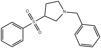 1-BENZYL-3-(PHENYLSULFONYL)PYRROLIDINE Structure