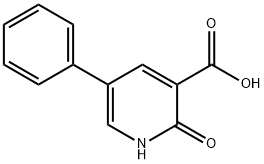 1,2-二氢-2-氧代-5-苯基-3-吡啶羧酸, 10177-08-9, 结构式