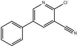 2-氯-5-苯基烟酸腈,10177-10-3,结构式