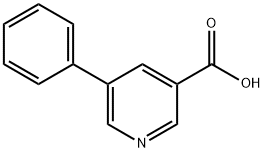 5-苯基吡啶-3-羧酸, 10177-12-5, 结构式