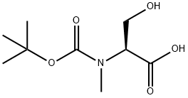 BOC-N-メチル-L-セリン 化学構造式