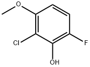 2-氯-6-氟-3-甲氧基苯酚, 1017777-60-4, 结构式