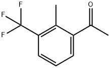 2'-メチル-3'-(トリフルオロメチル)アセトフェノン 化学構造式