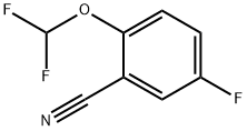 2-(DIFLUOROMETHOXY)-5-FLUOROBENZONITRILE Structure