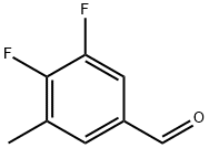 3,4-ジフルオロ-5-メチルベンズアルデヒド 化学構造式