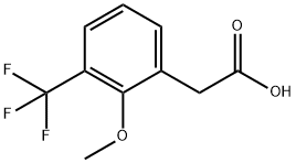 2-METHOXY-3-(TRIFLUOROMETHYL)PHENYLACETIC ACID Structure