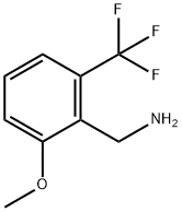 2-メトキシ-6-(トリフルオロメチル)ベンジルアミン 化学構造式