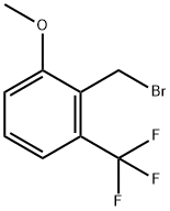 2-メトキシ-6-(トリフルオロメチル)ベンジルブロミド 化学構造式