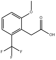 2-METHOXY-6-(TRIFLUOROMETHYL)PHENYLACETIC ACID Structure