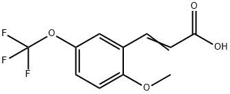2-METHOXY-5-(TRIFLUOROMETHOXY)CINNAMIC ACID Structure