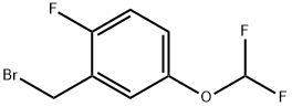 2-(溴甲基)-4-(二氟甲氧基)-1-氟苯, 1017779-36-0, 结构式
