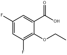 2-エトキシ-3,5-ジフルオロ安息香酸 化学構造式